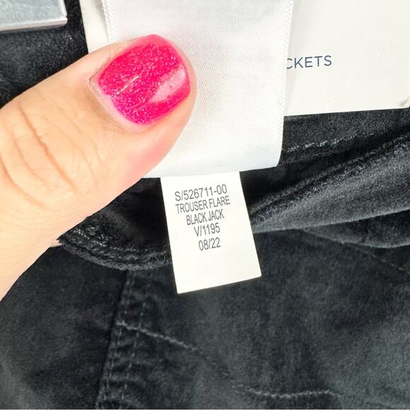 NWT Old Navy Extra High-Waisted Velvet Trouser Flare Pants Black Size 0 Office - Picture 13 of 16